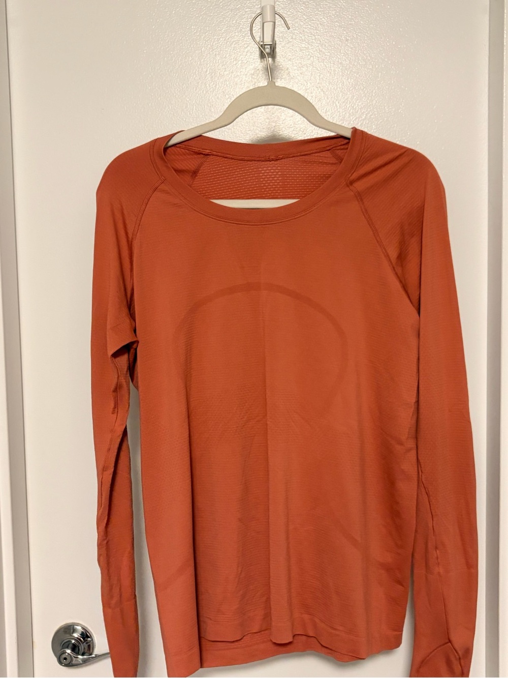 lululemon athletica Long Sleeve Crew Top - Rust